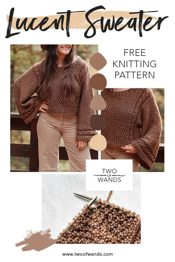 Lucent Sweater FREE Knitting Pattern — Two of Wands